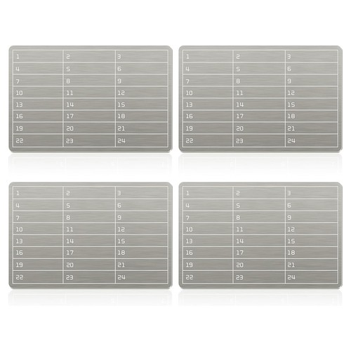 4pcs plates stainless - 4pcs,